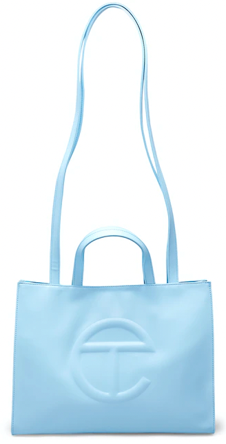 Telfar small pool 2024 blue shopping bag