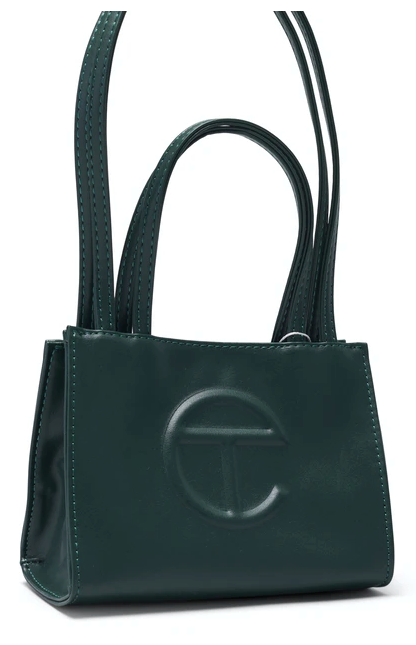 New telfa small dark outlet olive shopping bag