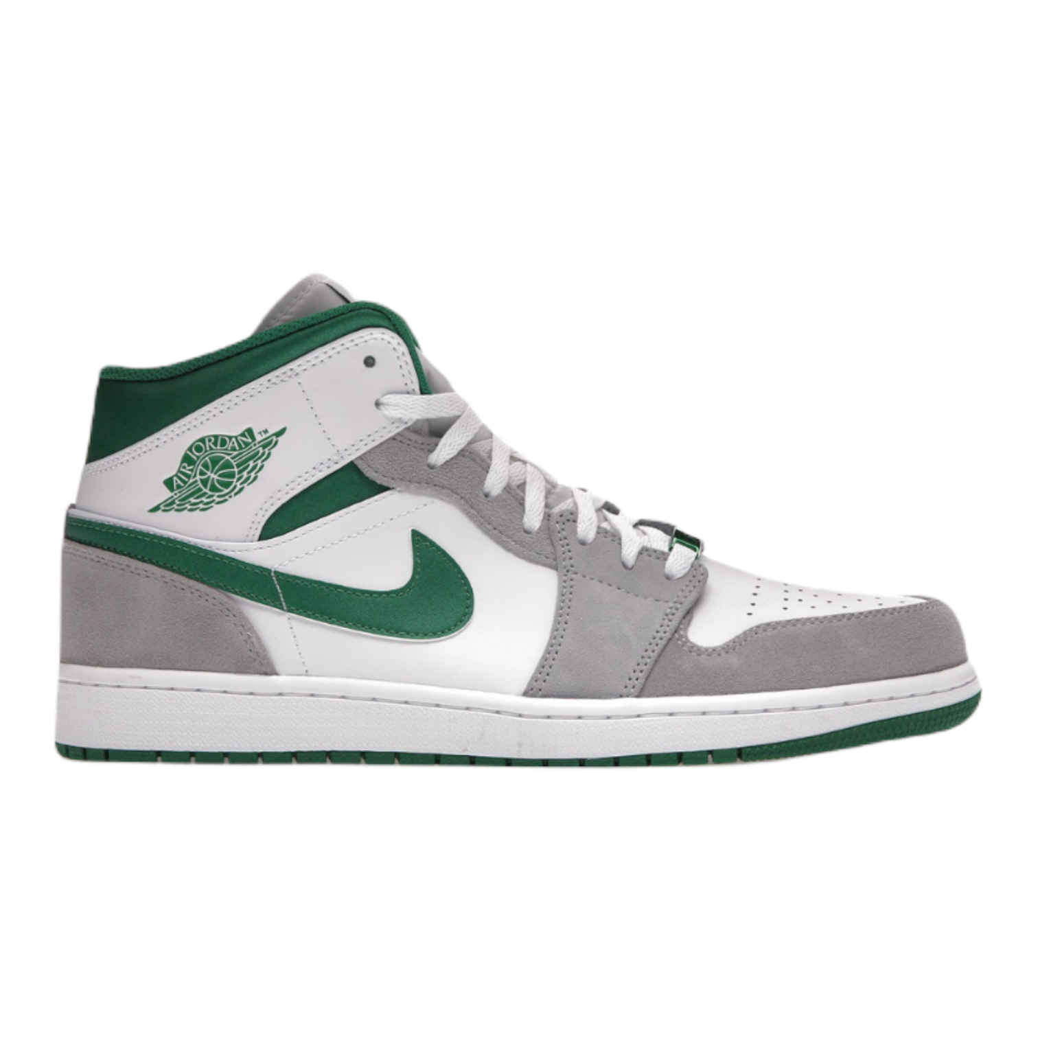 NIKE AIR JORDAN 1 MID GREY GREEN – UNEQUALED