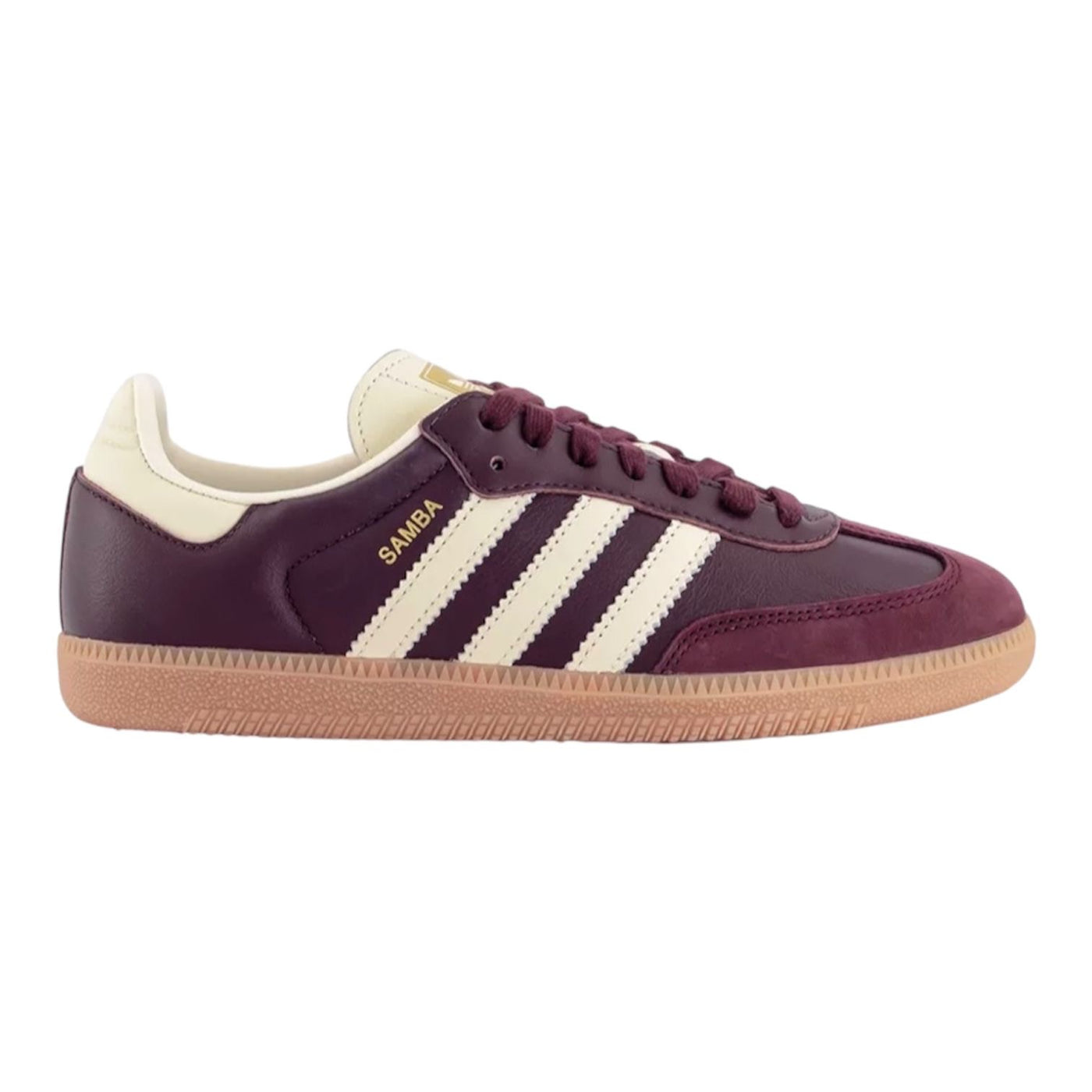 ADIDAS SAMBA OG MAROON GOLD METALLIC