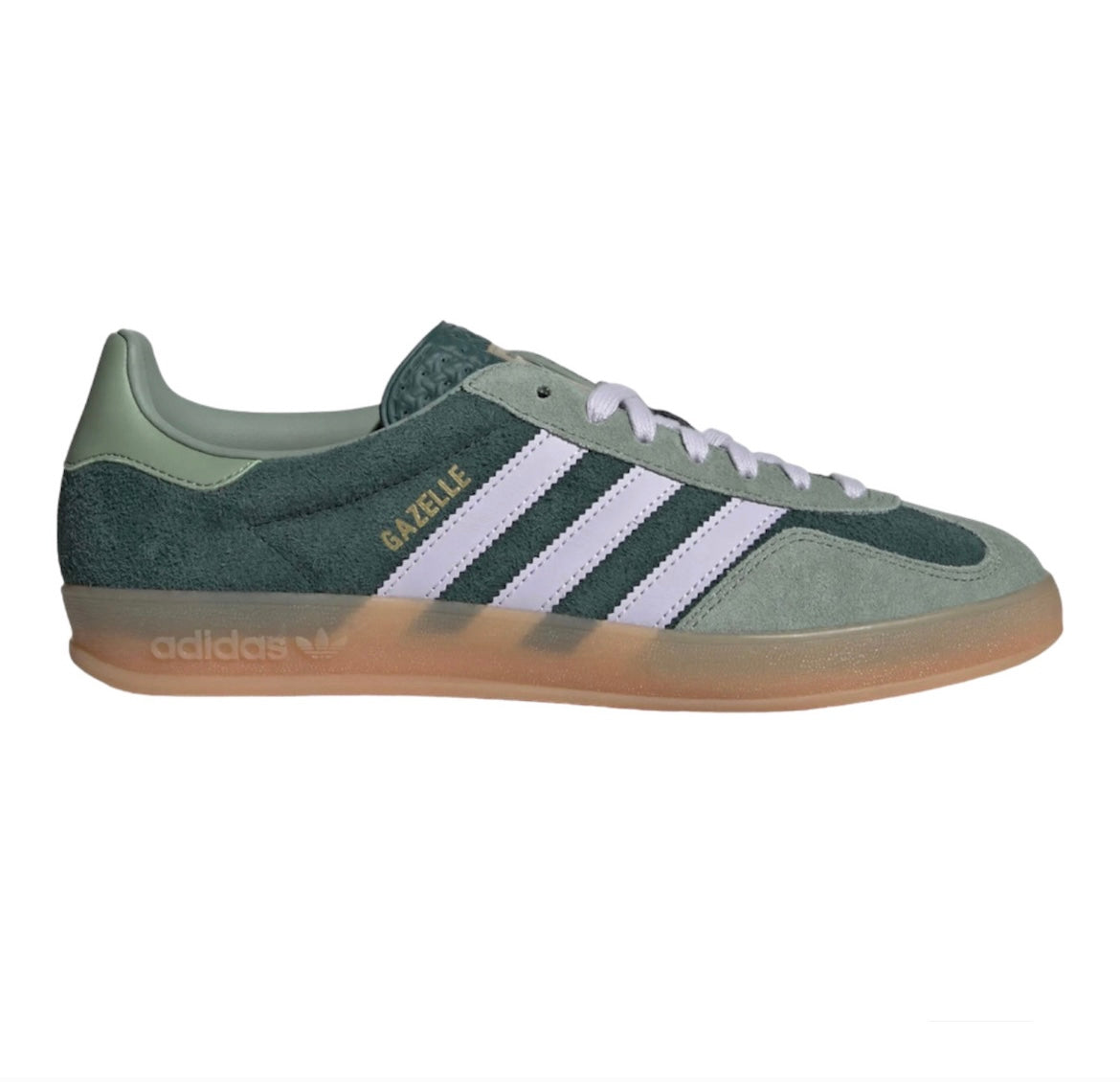 Adidas Gazelle Indoor Trainers Mineral Green Silver Dawn Silver Green