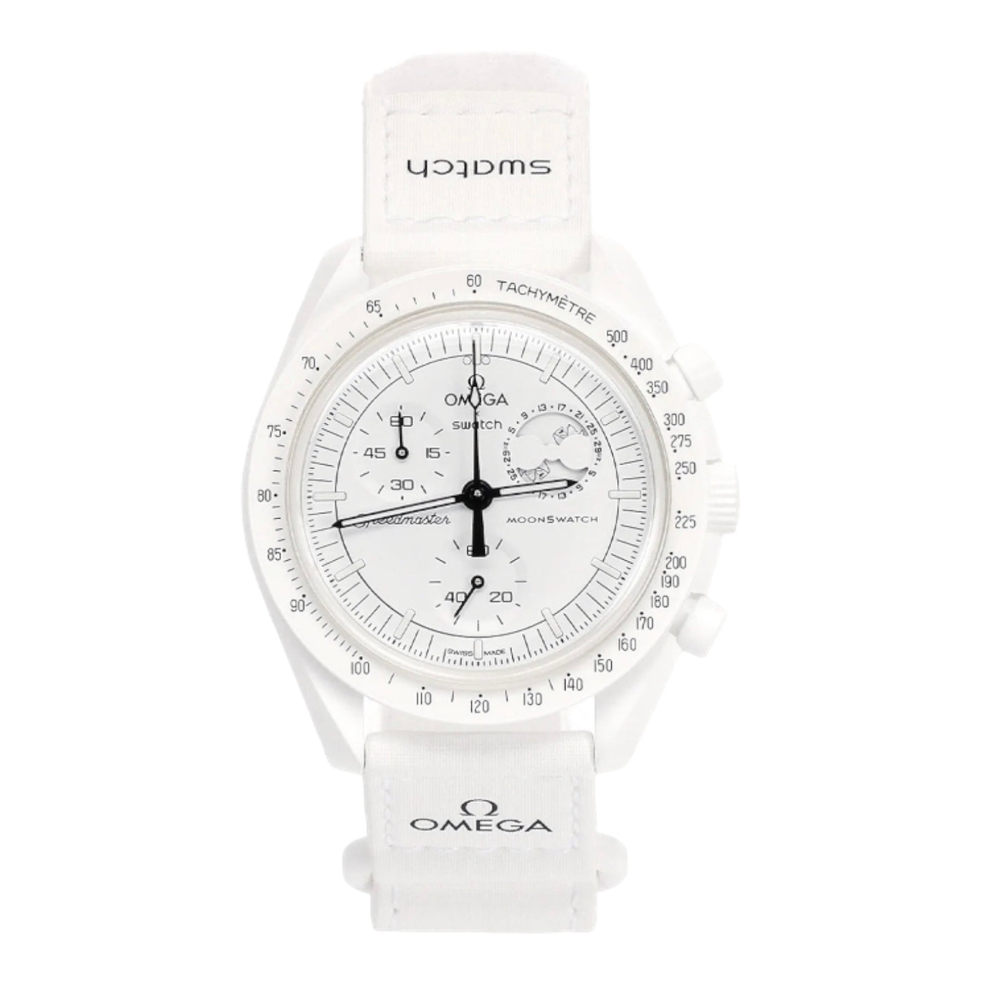 Snoopy Mooonswatch Mission To The MoonPhase White