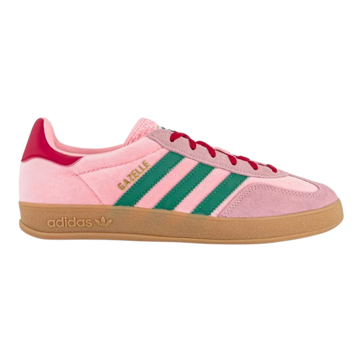 Adidas Gazelle Indoor Court Green Glow Pink Gum