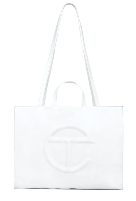 TELFAR SHOPPING BAG LARGE WHITE