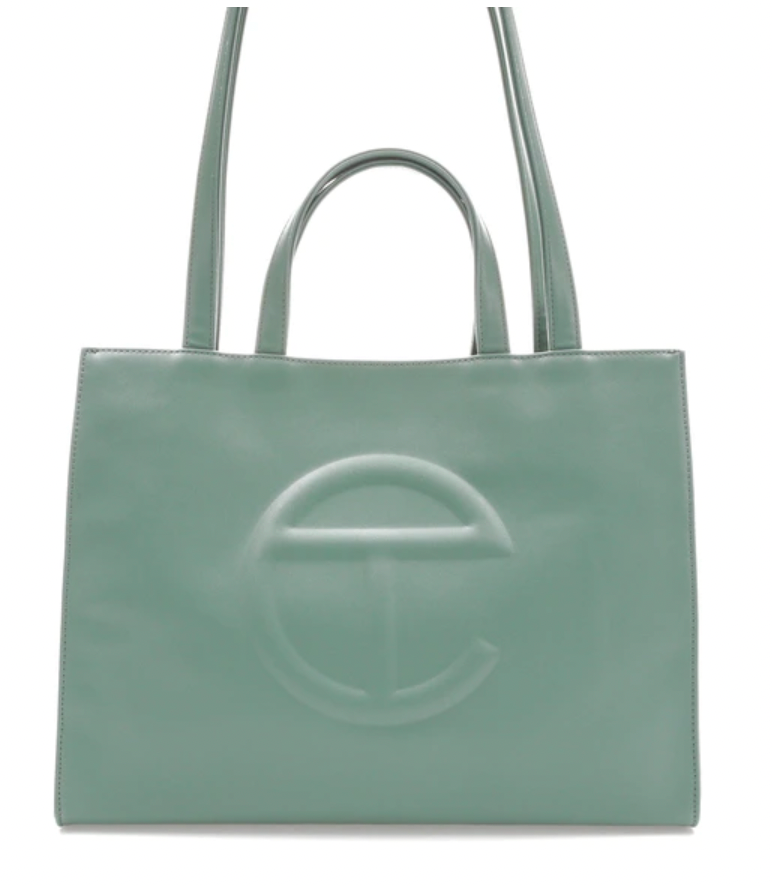 TELFAR SHOPPING BAG MEDIUM SAGE