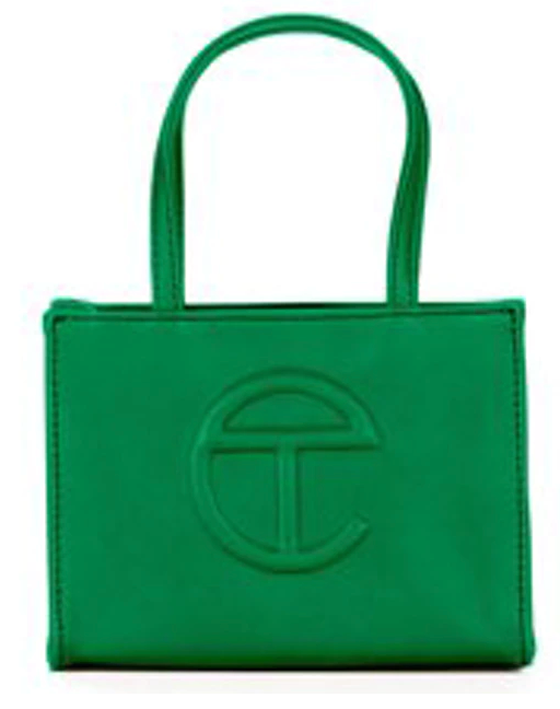 TELFAR SHOPPING BAG SMALL GREENSCREEN