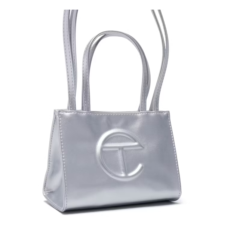 TELFAR SHOPPING BAG SMALL SILVER