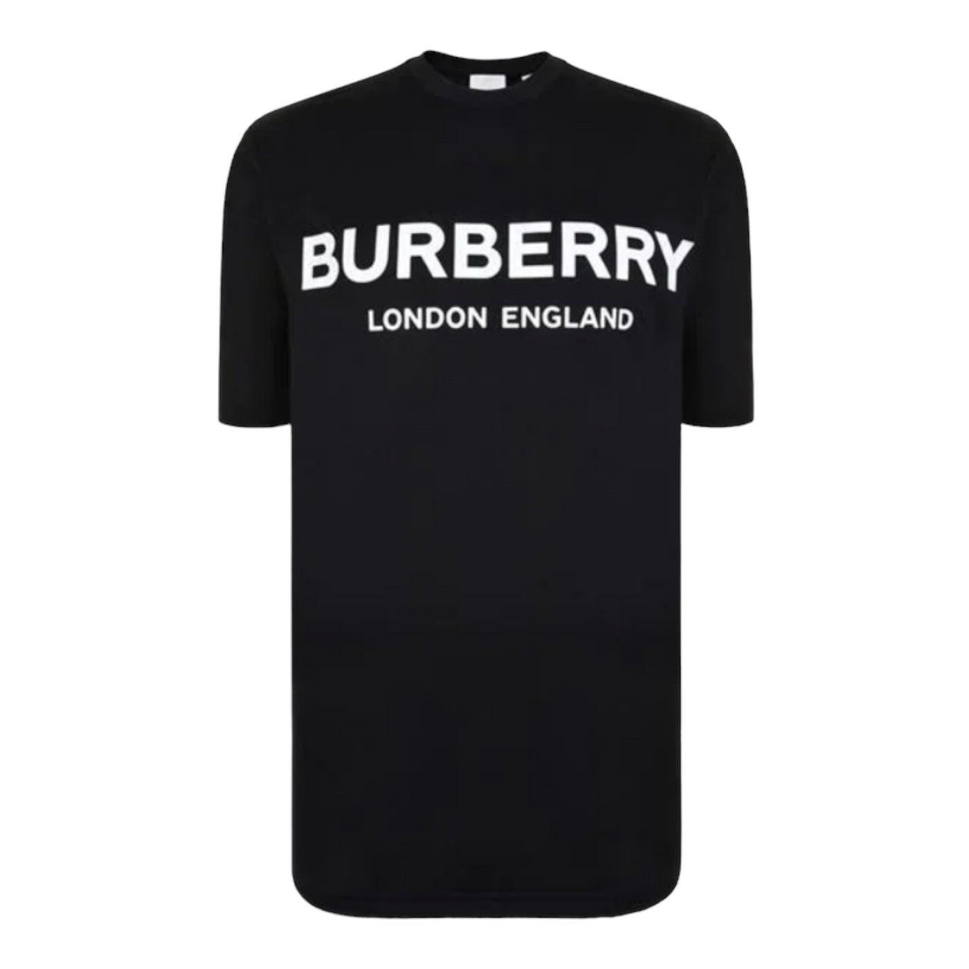 BURBERRY LOGO PRINTED COTTON T SHIRT MENS BLACK