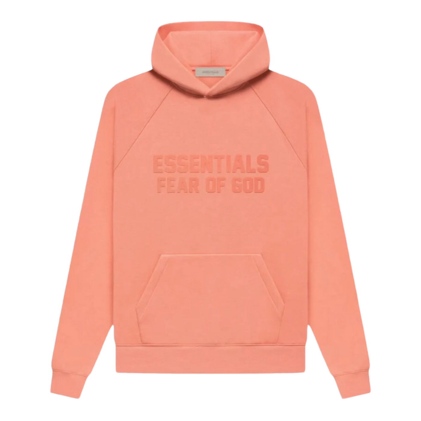 FEAR OF GOD ESSENTIALS HOODIE CORAL SS22