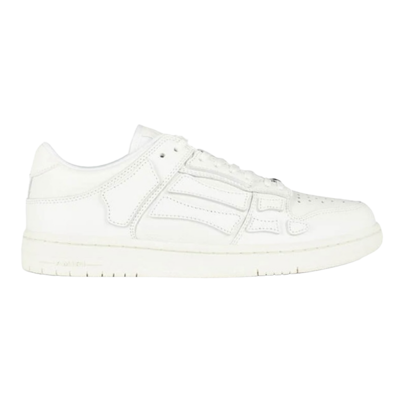 AMIRI SKELETON TOP LOW TRAINERS MENS WHITE/WHITE