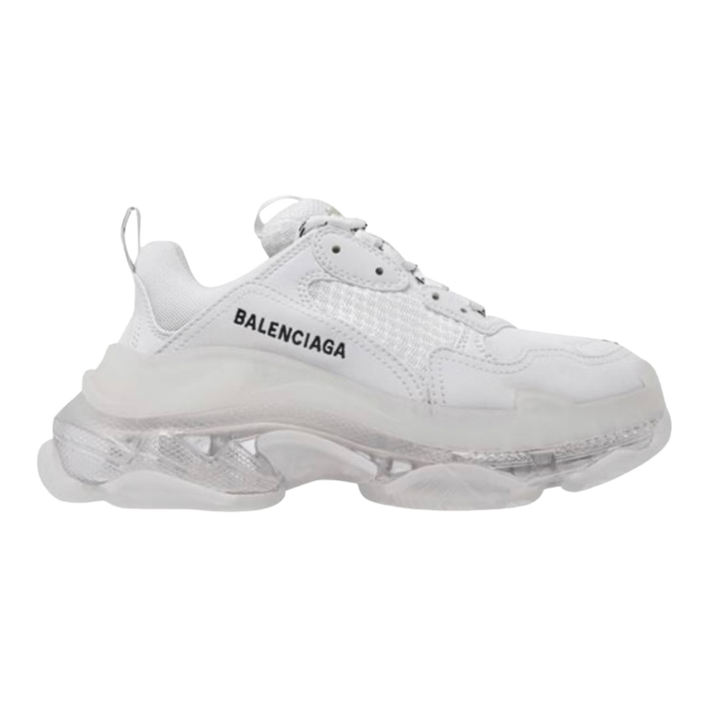 BALENCIAGA TRIPLE S CLEAR WNNS SOLE TRAINERS