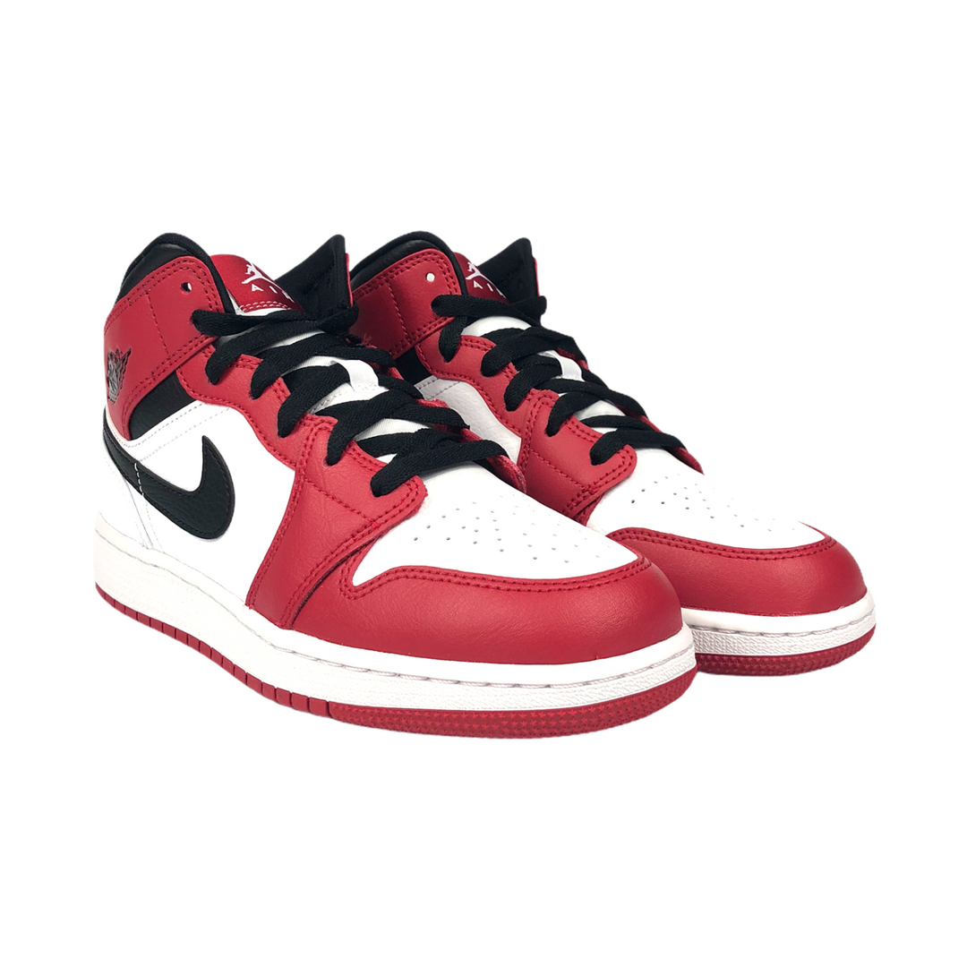 NIKE AIR JORDAN MID CHICAGO WHITE HEEL – UNEQUALED