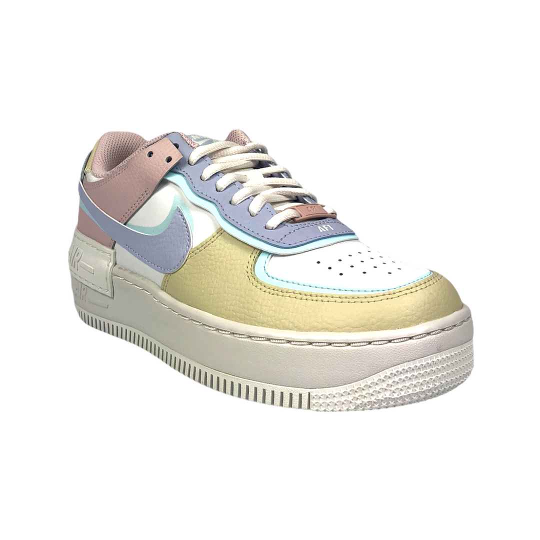 NIKE AIR FORCE 1 SHADOW PASTEL WHITE GLACIER BLUE UNEQUALED
