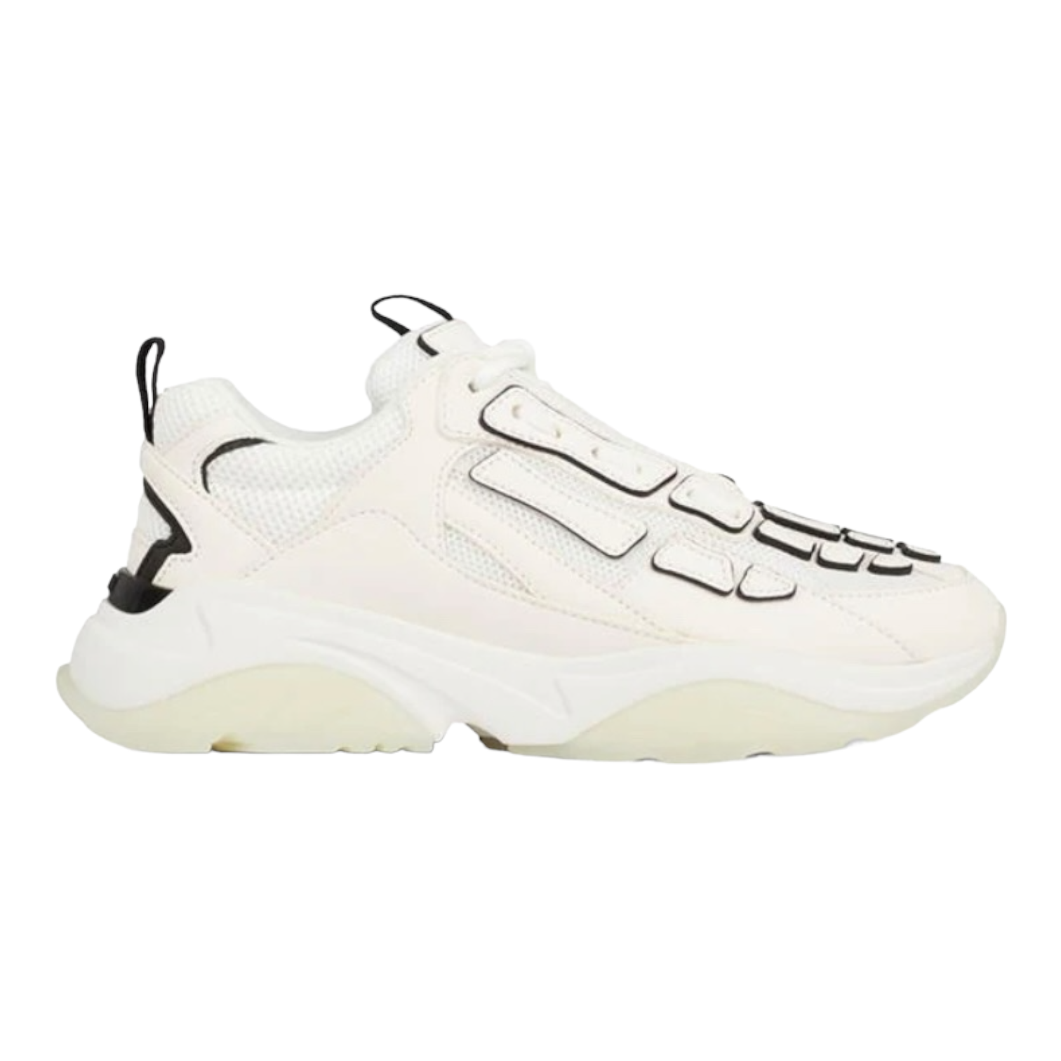 AMIRI BONE RUNNERS MENS WHITE/BLACK – UNEQUALED