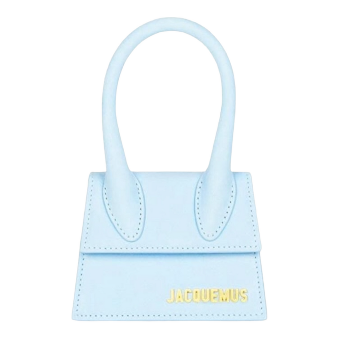 JACQUEMUS LE CHIQUITO MINI BAG LIGHT BLUE UNEQUALED