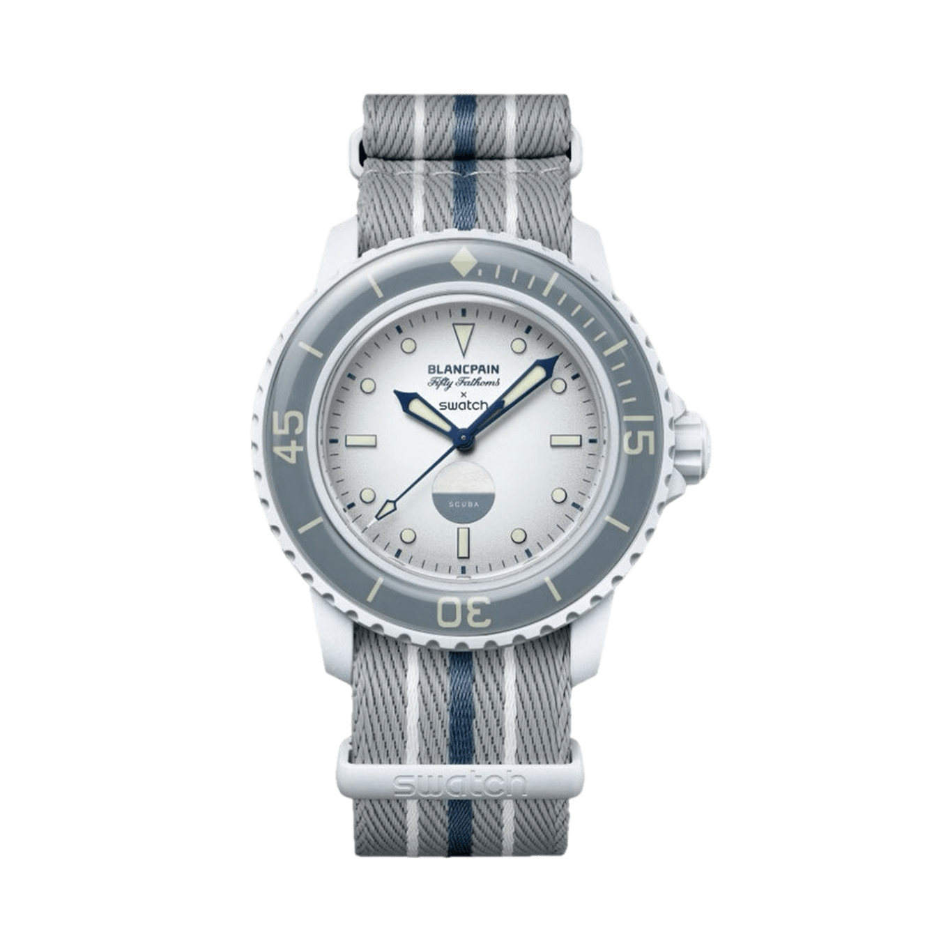 Swatch X Blancpain Bioceramic Scuba Fifty Fathmos Antarctic Ocean